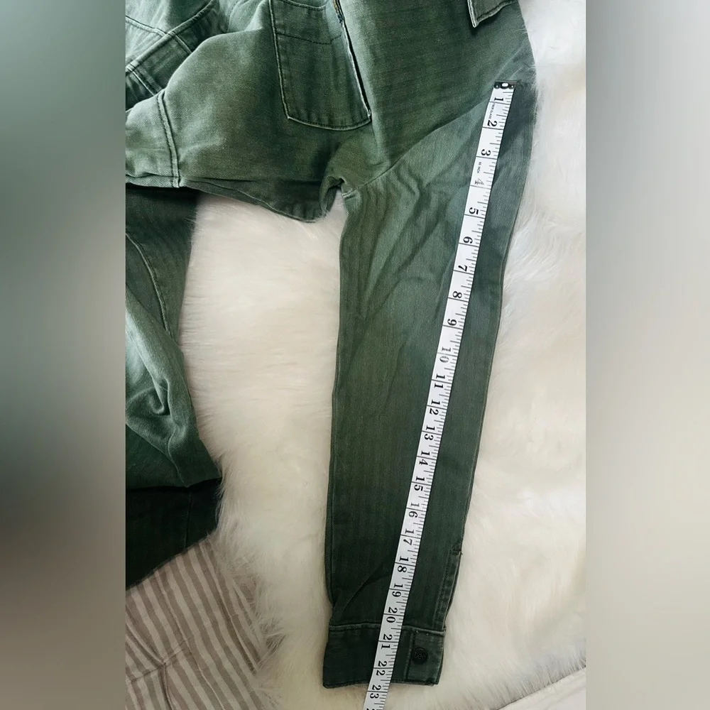 Lee vintage striped fitted Unionnalls from Free People Olive Green Jumpsuit